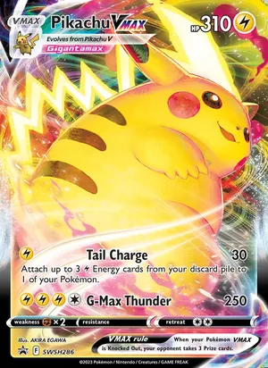 Pikachu VMAX #SWSH286, SWSH Black Star Holo, TCGdex reference