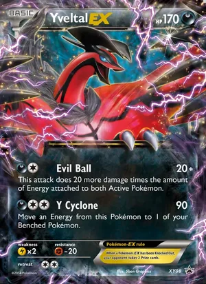 Yveltal EX #XY08, XY Black Star Holo, TCGdex reference