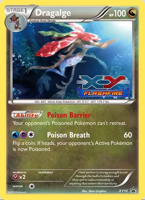 Dragalge XY10, base reference; stamps unverified