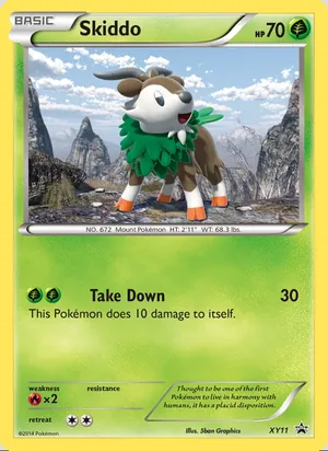 Skiddo #XY11, XY Black Star Holo, TCGdex reference
