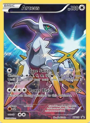 Arceus #XY116, XY Black Star Holo, TCGdex reference