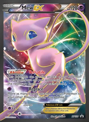 Mew EX #XY126, XY Black Star Holo, TCGdex reference
