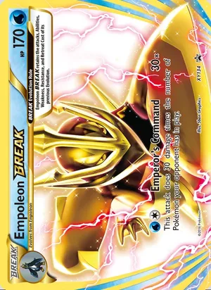 Empoleon BREAK #XY134, XY Black Star Holo, TCGdex reference