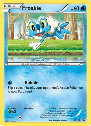 Froakie #XY138, XY Black Star Holo, TCGdex reference