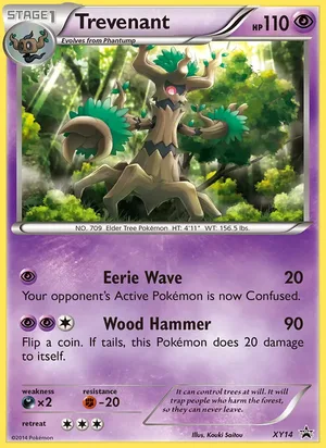 Trevenant #XY14, XY Black Star Holo, TCGdex reference
