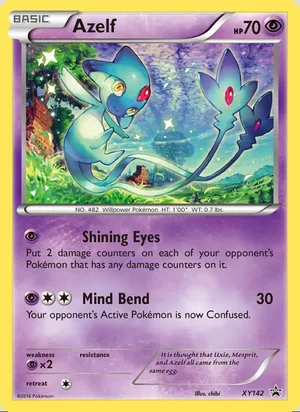 Azelf #XY142, XY Black Star Holo, TCGdex reference