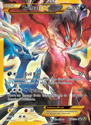 Yveltal EX #XY150, XY Black Star Alternate Art, TCGdex reference