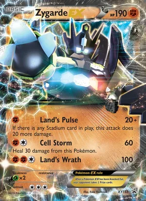 Zygarde EX #XY151, XY Black Star Holo, TCGdex reference