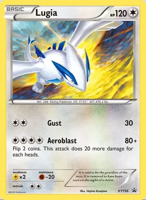 Lugia #XY156, XY Black Star Holo, TCGdex reference