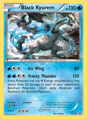 Black Kyurem #XY160, XY Black Star Holo, TCGdex reference