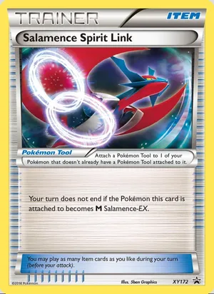 Salamence Spirit Link #XY172, XY Black Star Non Holo, TCGdex reference