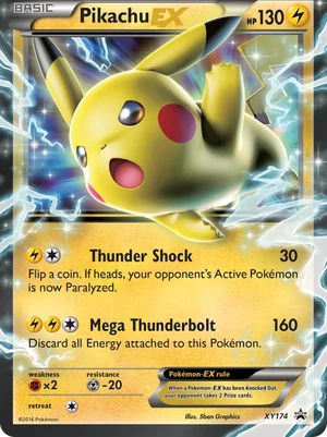 Pikachu-EX #XY174, XY Black Star Holo, TCGdex reference
