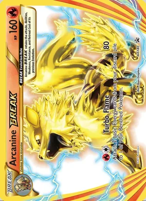 Arcanine BREAK #XY180, XY Black Star Holo, TCGdex reference