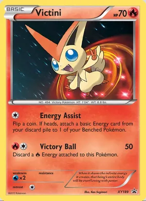 Victini #XY189, XY Black Star Holo, TCGdex reference