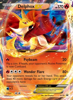 Delphox EX #XY19, XY Black Star Holo, TCGdex reference