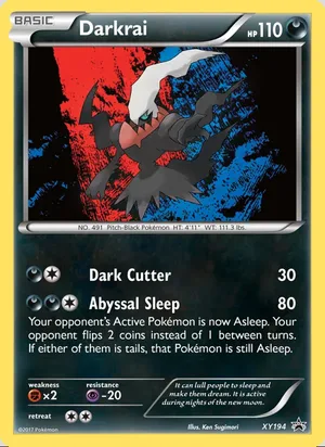 Darkrai #XY194, XY Black Star Holo, TCGdex reference