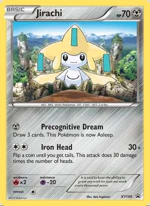 Jirachi #XY195, XY Black Star Holo, TCGdex reference