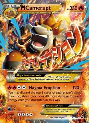 M Camerupt-EX #XY198, XY Black Star Holo, TCGdex reference