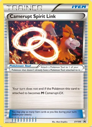 Camerupt Spirit Link #XY199, XY Black Star Non Holo, TCGdex reference