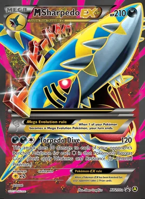 M Sharpedo-EX #XY200, XY Black Star Alternate Art, TCGdex reference