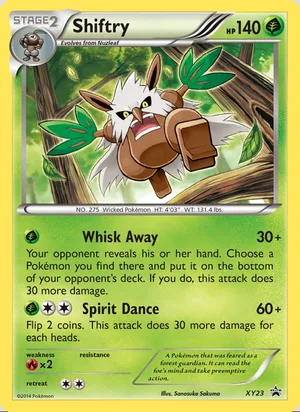 Shiftry #XY23, XY Black Star Holo, TCGdex reference