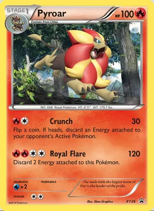 Pyroar #XY26, XY Black Star Holo, TCGdex reference