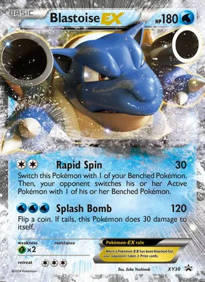 Blastoise EX #XY30, XY Black Star Holo, TCGdex reference
