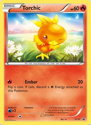 Torchic #XY37, XY Black Star Holo, TCGdex reference