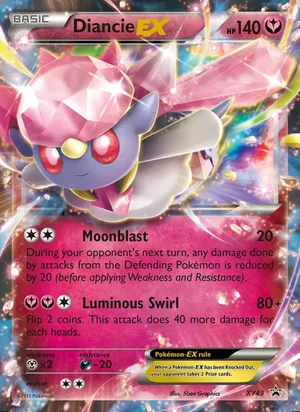 Diancie EX #XY43, XY Black Star Holo, TCGdex reference
