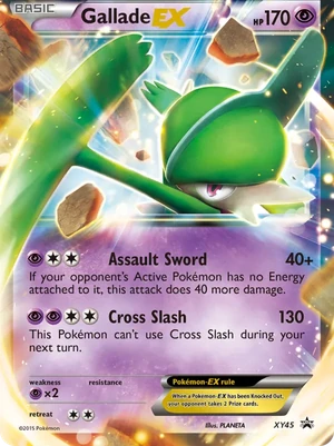 Gallade EX #XY45, XY Black Star Holo, TCGdex reference