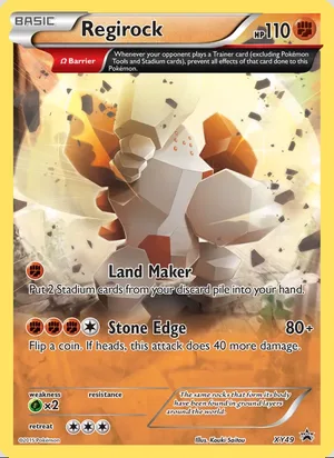 Regirock #XY49, XY Black Star Holo, TCGdex reference