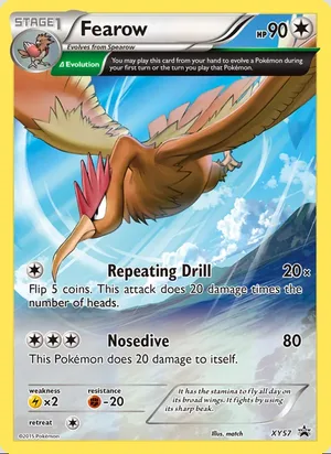 Fearow #XY57, XY Black Star Holo, TCGdex reference