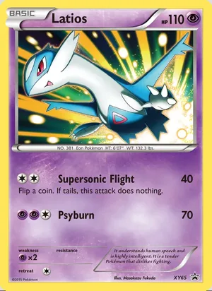 Latios #XY65, XY Black Star Holo, TCGdex reference