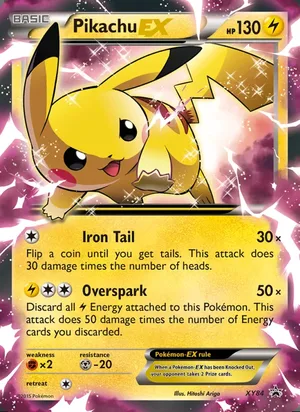 Pikachu EX #XY84, XY Black Star Holo, TCGdex reference