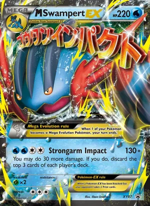 M Swampert EX #XY87, XY Black Star Holo, TCGdex reference