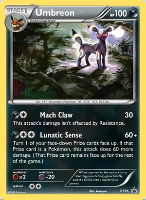 Umbreon #XY96, XY Black Star Holo, TCGdex reference