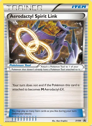 Aerodactyl Spirit Link #XY99, XY Black Star Non Holo, TCGdex reference