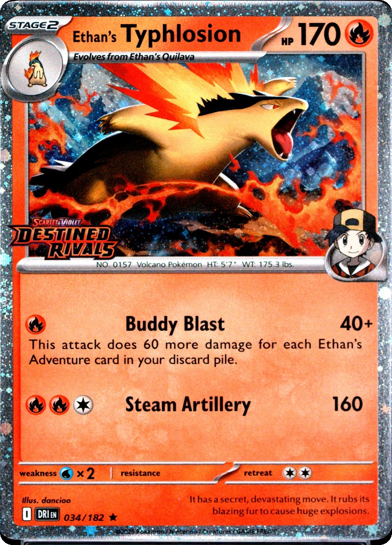 Ethan's Typhlosion Prerelease PSA cert 167139110 reference placeholder