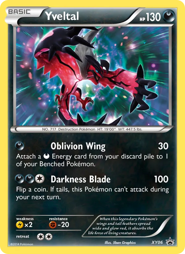 Yveltal #XY06, XY Black Star Holo, TCGdex reference