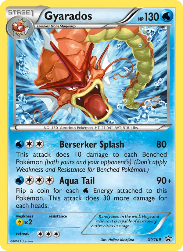 Gyarados #XY109, XY Black Star Holo, TCGdex reference