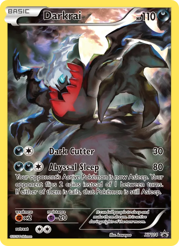 Darkrai #XY114, XY Black Star Holo, TCGdex reference