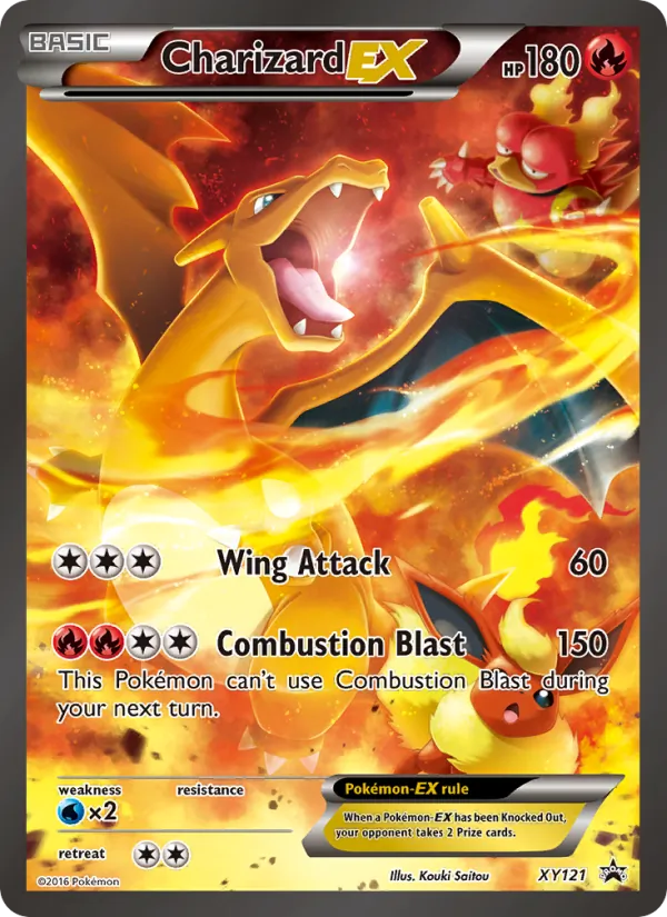 Charizard EX #XY121, XY Black Star Holo, TCGdex reference