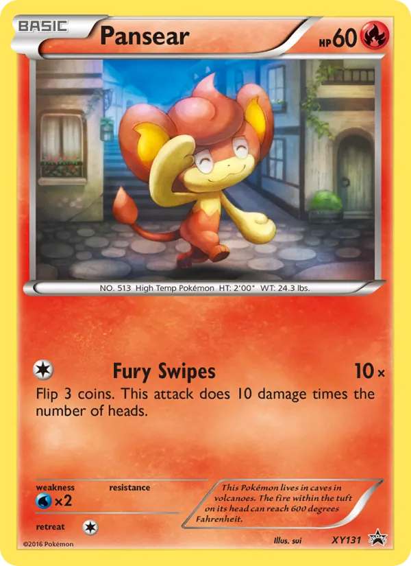 Pansear #XY131, XY Black Star Promos English Holo, TCGdex reference