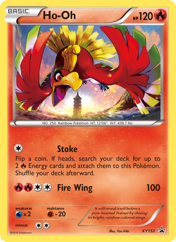 Ho Oh #XY153, XY Black Star Holo, TCGdex reference