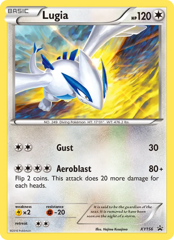 Lugia #XY156, XY Black Star Holo, TCGdex reference