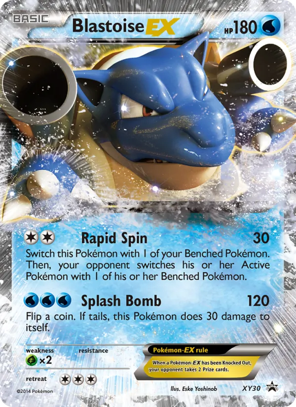 Blastoise EX #XY30, XY Black Star Holo, TCGdex reference