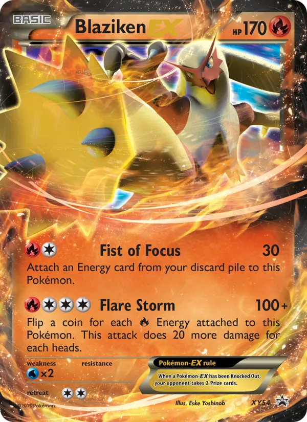 Blaziken EX #XY54, XY Black Star Holo, TCGdex reference