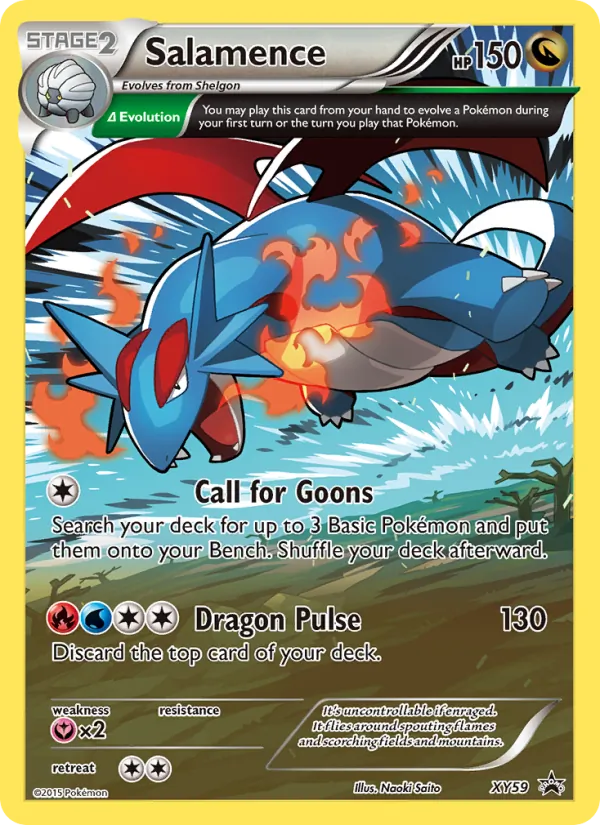 Salamence #XY59, XY Black Star Holo, TCGdex reference
