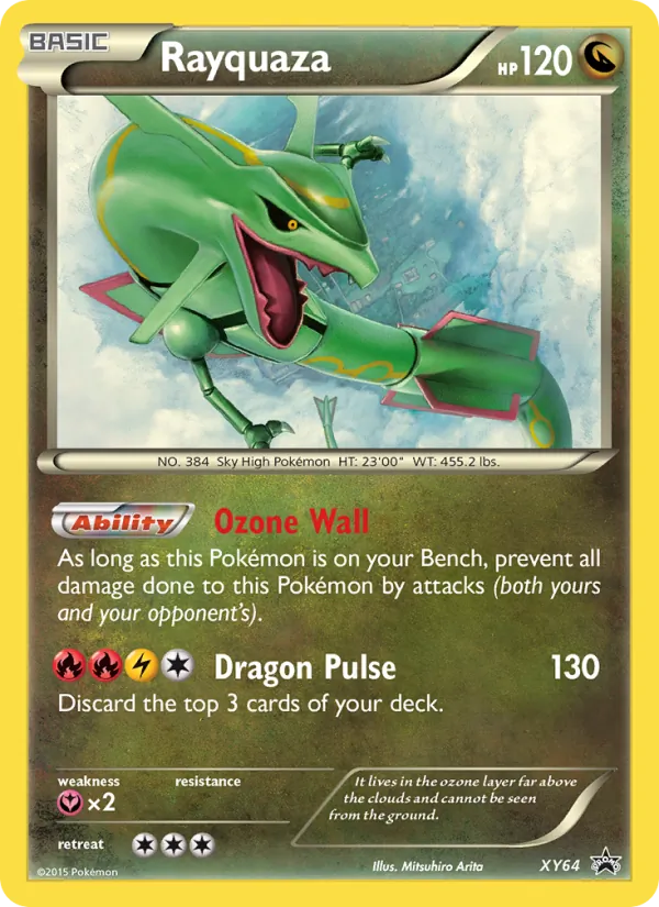Rayquaza #XY64, XY Black Star Holo, TCGdex reference
