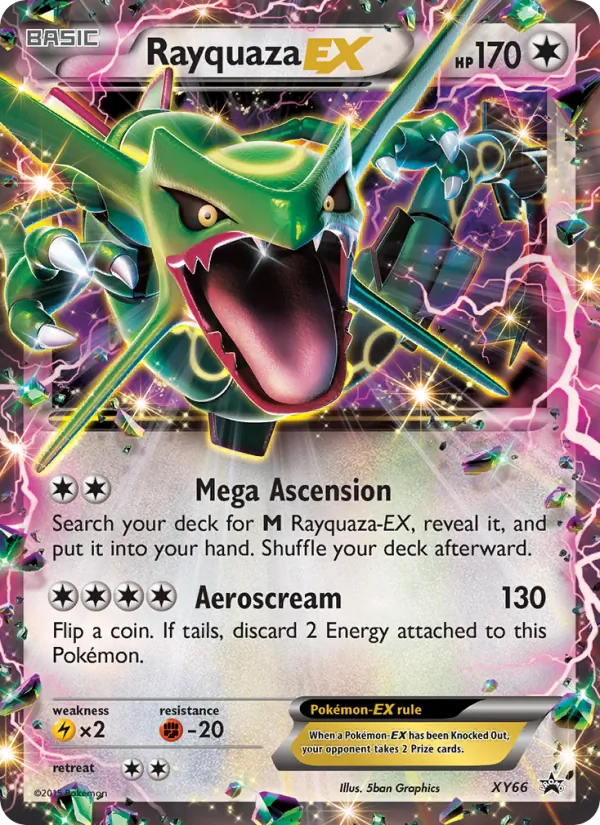 Rayquaza EX #XY66, XY Black Star Holo, TCGdex reference